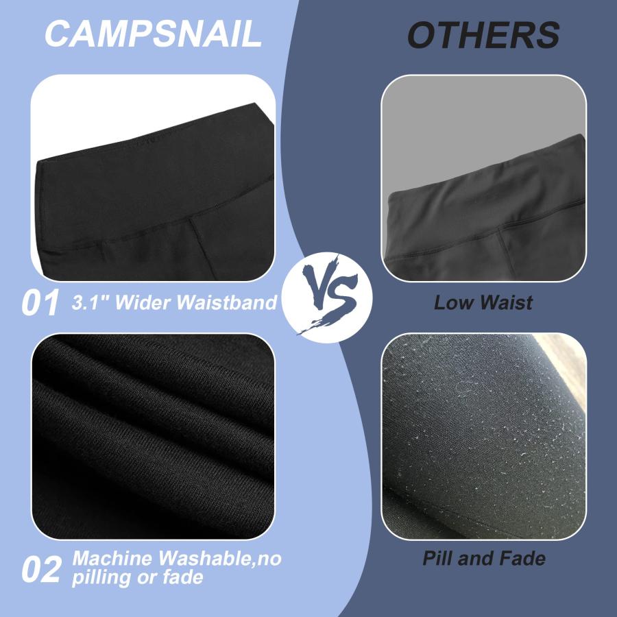 【並行輸入品】CAMPSNAIL Workout Shorts Womens Buttery Soft High Waisted Bike_9