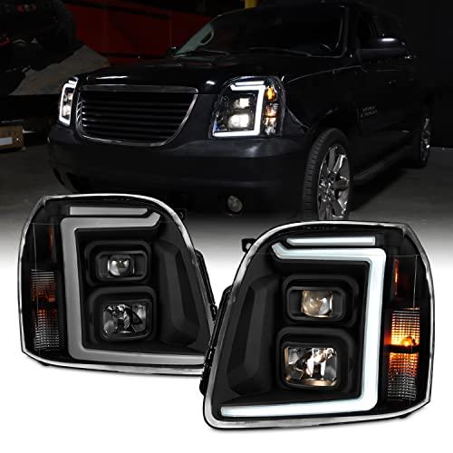 【並行輸入品】AKKON 2007 2014 GMC Yukon XL 1500 2500 [LED C Tube DRL] プロジェクター_1