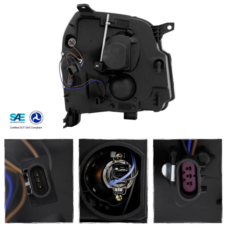 【並行輸入品】AKKON 2007 2014 GMC Yukon XL 1500 2500 [LED C Tube DRL] プロジェクター_3