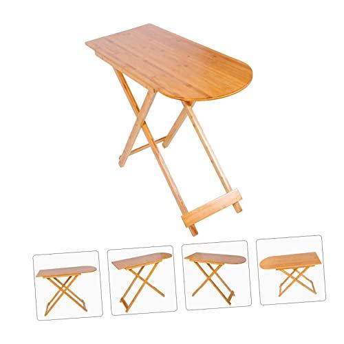 【並行輸入品】YARNOW ポータブルスタイル シンプル 実用的 オフィス ノートパソコン ホームワーク モダン クリエイティブ 竹 テーブル_4
