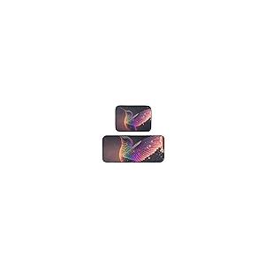 【並行輸入品】ZENWAWA Kitchen Mat (Fairly Hummingbird) 2 Pcs Set， Anti Fatigue_2