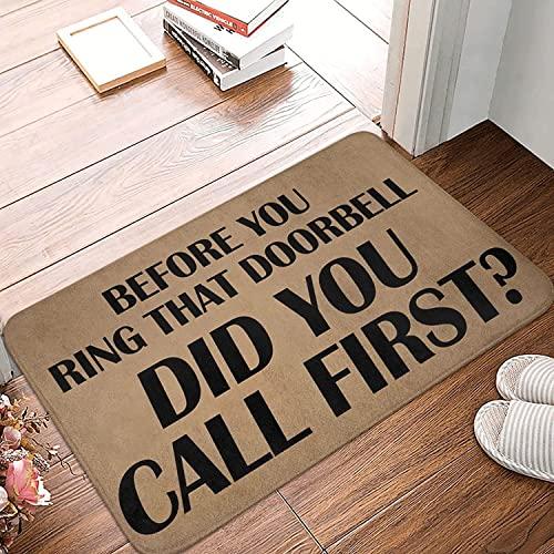 【並行輸入品】Door Mats Outdoor Did You Call First Doormat Indoor for Entrywayの画像