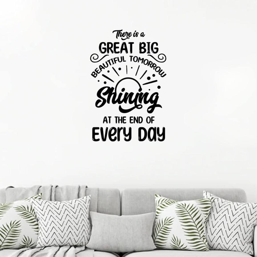 【並行輸入品】Notebook Wall Decals There is A Great Big Beautiful Tomorrow Shi_9