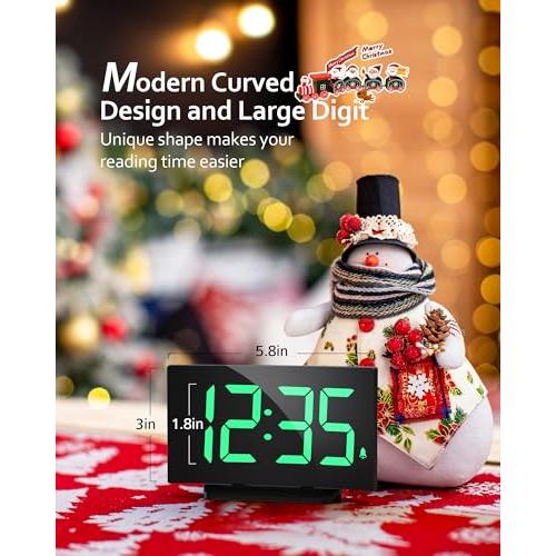 【並行輸入品】GOLOZA Digital Alarm Clock for Bedroom， Digital Clock with Moder_4