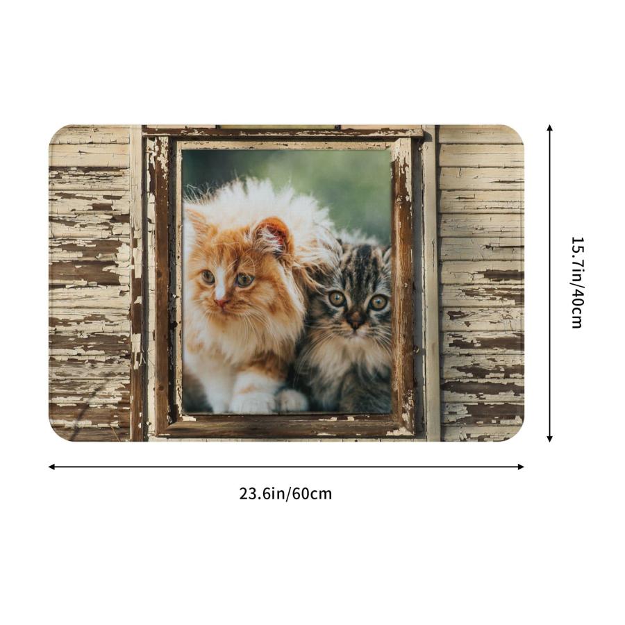 【並行輸入品】Zomyto Cat Bath Rugs,Bedroom,Non Slip Absorbent Resist Dirt Entrの画像