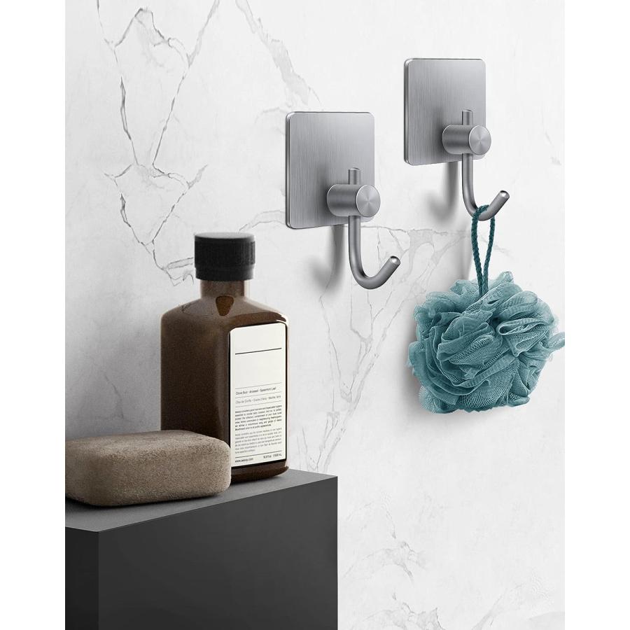 【並行輸入品】WNXSLOAD Adhesive Towel Hooks  Bathroom Robe Hooks Heavy Duty  Wa_1