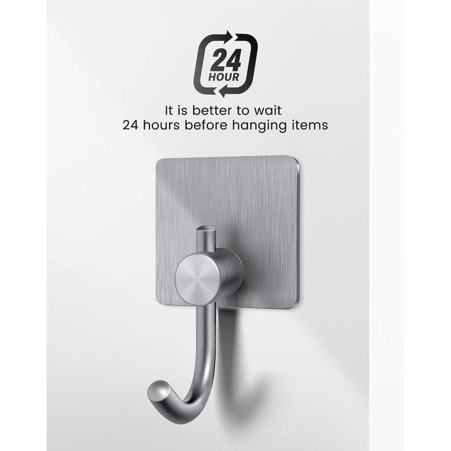 【並行輸入品】WNXSLOAD Adhesive Towel Hooks  Bathroom Robe Hooks Heavy Duty  Wa_5