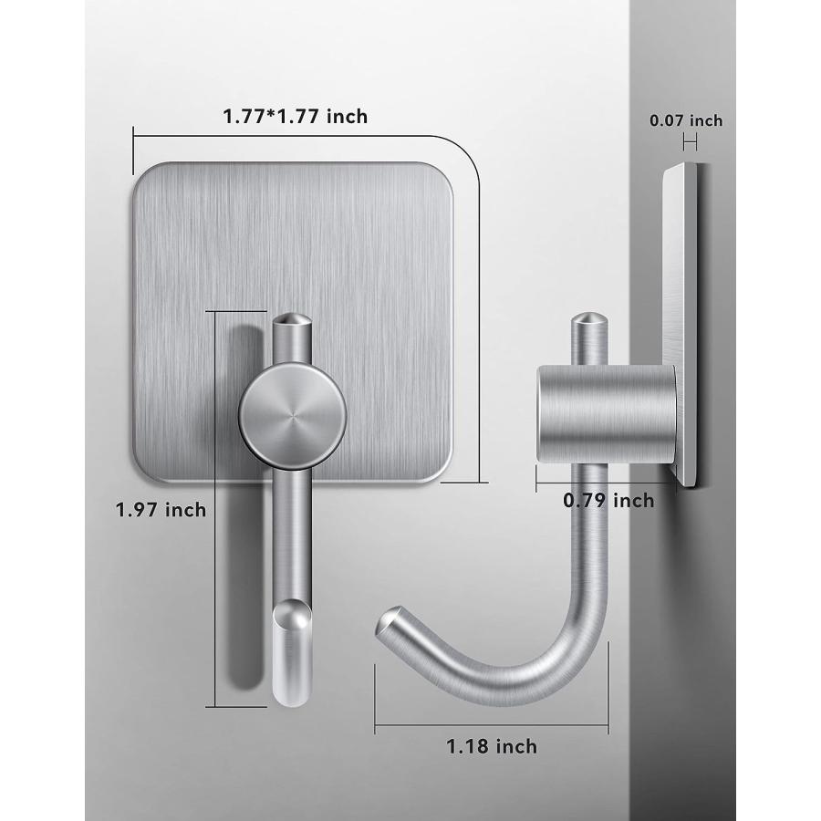 【並行輸入品】WNXSLOAD Adhesive Towel Hooks  Bathroom Robe Hooks Heavy Duty  Wa_6