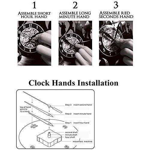 【並行輸入品】JAMCHE Vinyl Record Wall Clock Creative LED Light Clock Harry，Po_3