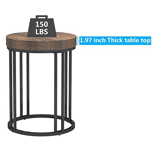 LITTLE TREE ラウンドエンドテーブル ラスティックブラウン LITTLE TREE Round End Table, 1 並行輸入品｜import-tabaido｜08