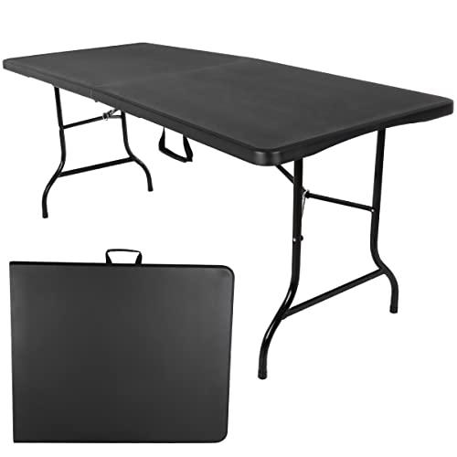 【並行輸入品】Everyday Home， Black 6 Foot Folding Table_1