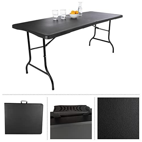 【並行輸入品】Everyday Home， Black 6 Foot Folding Table_7