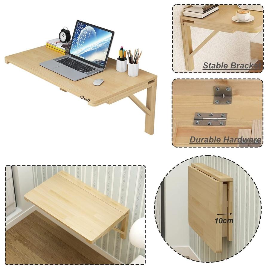 並行輸入品】壁掛け式折りたたみダイニングテーブル、狭いスペース用の