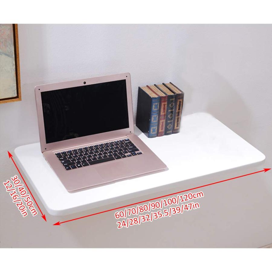 【並行輸入品】無垢材フローティング壁掛けテーブル、折りたたみ式キッチンダイニングテーブル、多機能コンピューターデスク、ラップトップ、ランドリーワ