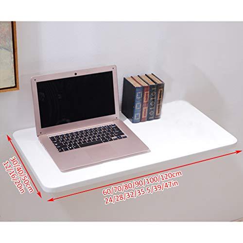 【並行輸入品】無垢材フローティング壁掛けテーブル、折りたたみ式キッチンダイニングテーブル、多機能コンピューターデスク、ラップトップ、ランドリーワ