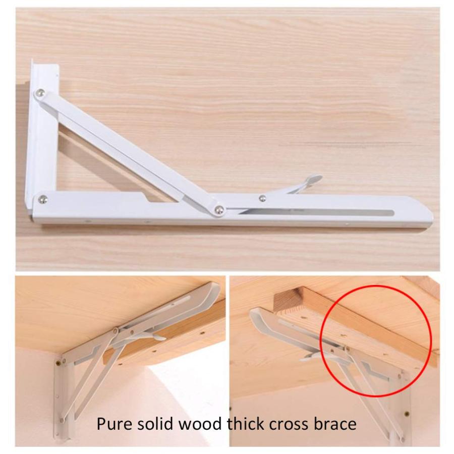 【並行輸入品】無垢材フローティング壁掛けテーブル、折りたたみ式キッチンダイニングテーブル、多機能コンピューターデスク、ラップトップ、ランドリーワ
