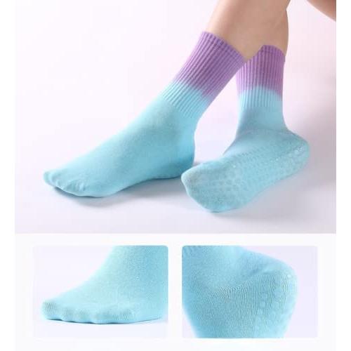 【並行輸入品】EGEN Dye Tie Yoga Socks for Women Man Novelty Print Non Skid Soc_5