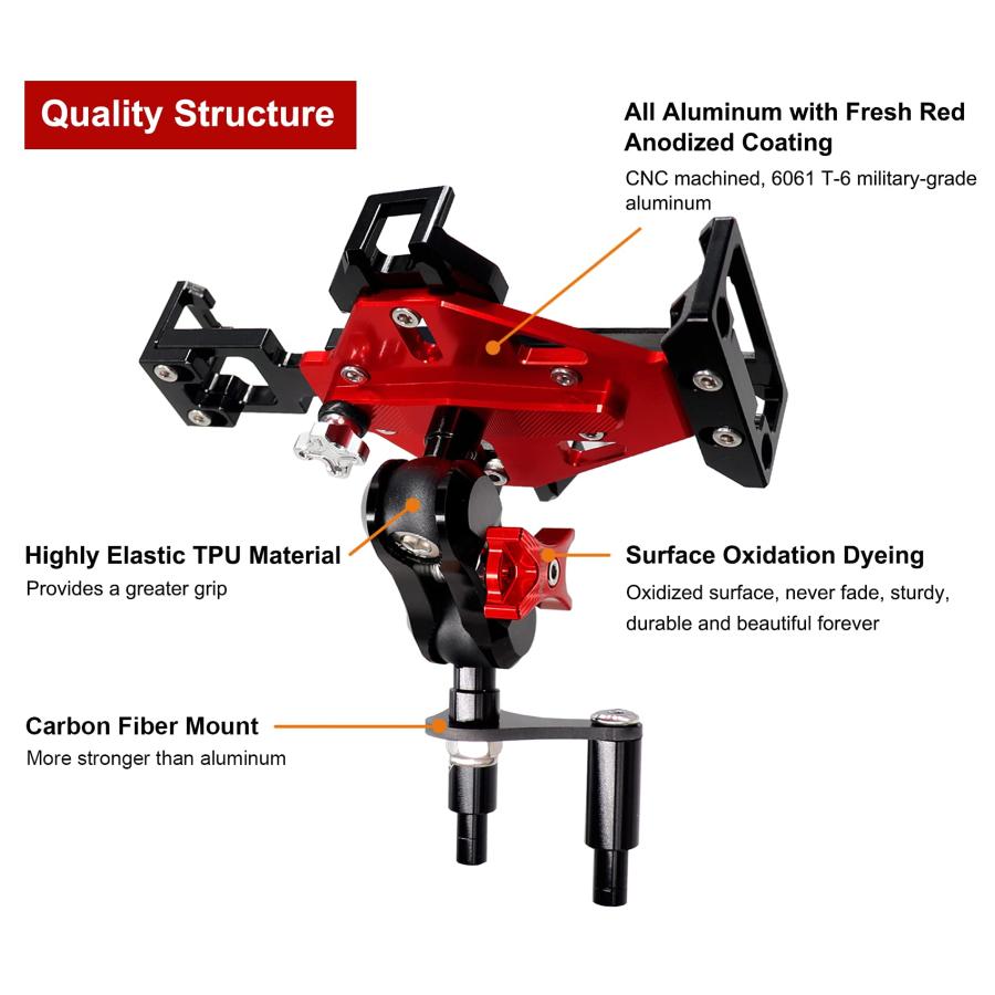 並行輸入品】WINDFRD Ducati オートバイ電話マウントホルダー Panigale
