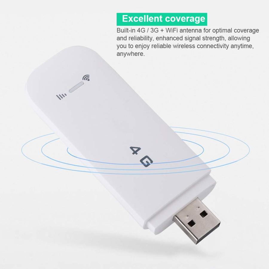 純正/新品 4G LTE USB WiFi Modem Dongle， Pocket Mobile WiFi Hotspot Router， 並行輸入品