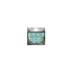 【並行輸入品】30X18 Inch Cute Animal Pug Dog Pattern Half Round Door Mat Indooの画像
