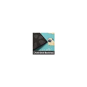 【並行輸入品】30X18 Inch Cute Animal Pug Dog Pattern Half Round Door Mat Indooの画像