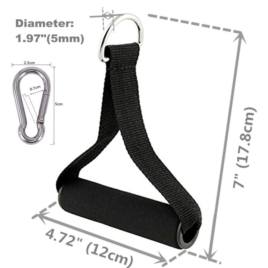 【並行輸入品】2 Pairs Premium Exercise Pull Handle Resistance Bands Handles wiの画像