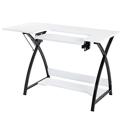 【並行輸入品】CZDYUF Table Cutting Table Worktable Computer Table White Comput_1