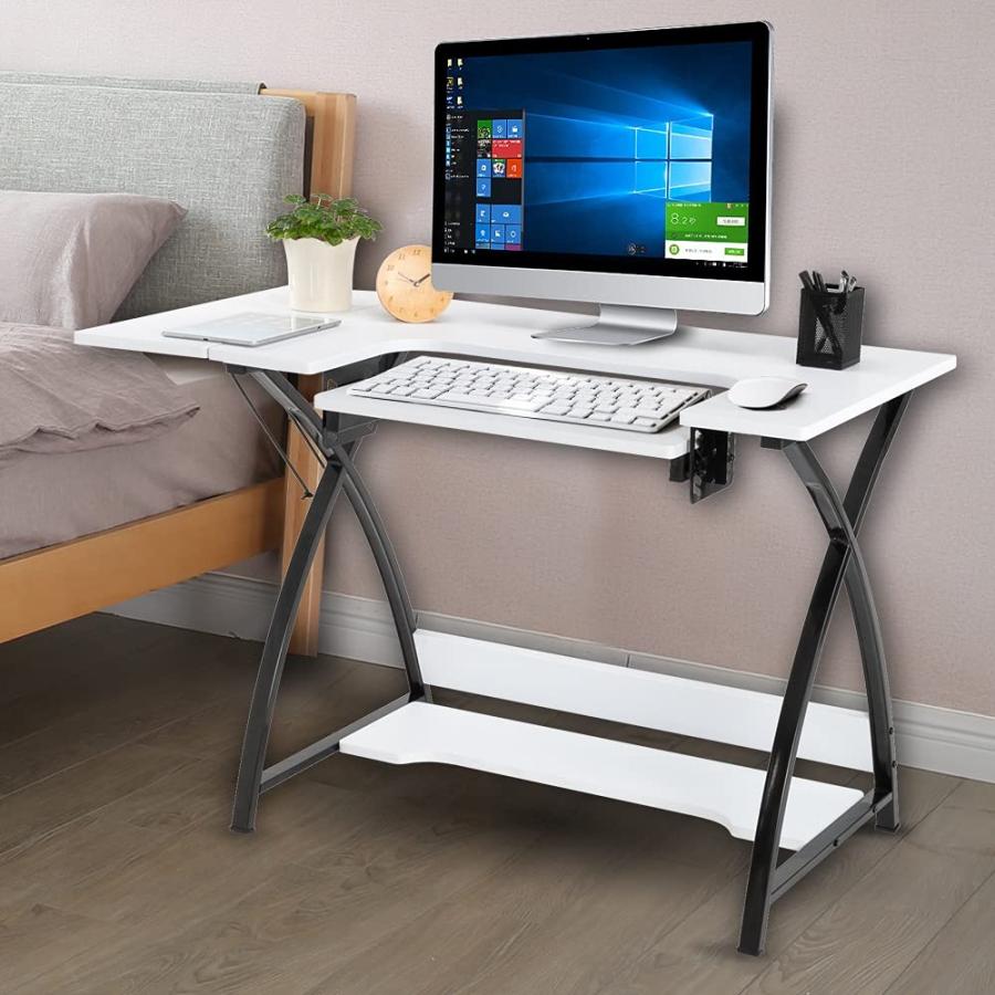 【並行輸入品】CZDYUF Table Cutting Table Worktable Computer Table White Comput_6