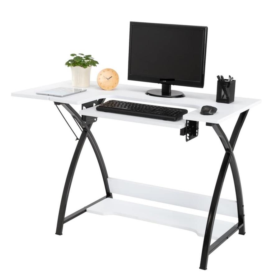 【並行輸入品】CZDYUF Table Cutting Table Worktable Computer Table White Comput_9