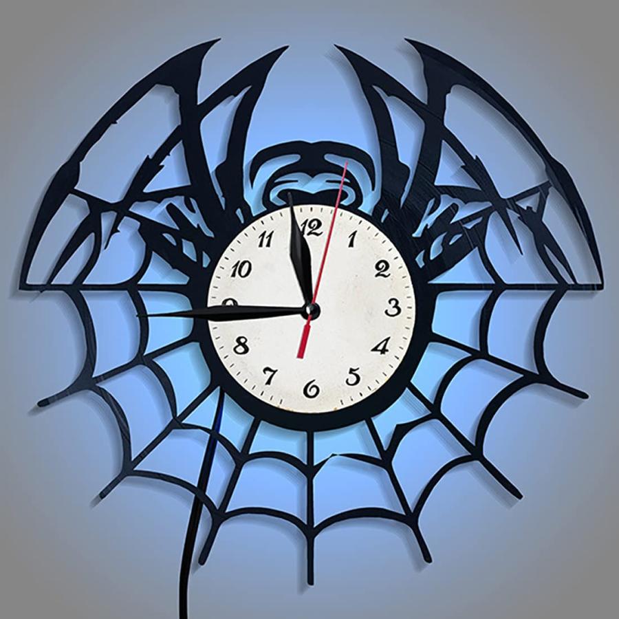 【並行輸入品】Spider Creative Art Vinyl Record Wall Clock Spider Wall Clock LE_3