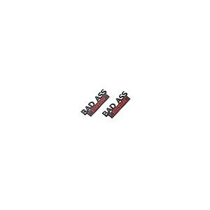 【並行輸入品】2X Universal Bad Ass Edition Emblem 3D Metal Badge Logo for Car/_2
