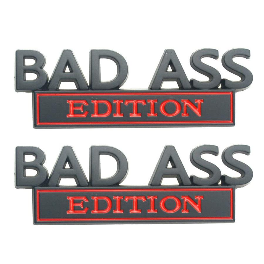 【並行輸入品】2X Universal Bad Ass Edition Emblem 3D Metal Badge Logo for Car/_3