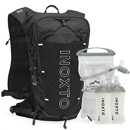ウォーターバック inoxto ランニング リュック IX INOXTO ハイドレーションパックバックパック 軽量ウォーターバックパック 2Lハイドレーションブラダーデイパック付き 男女兼用 ランニングハイドレーションベスト トレイルランニング ハイキング サイクリング レースクライミング ホワイト ファッション