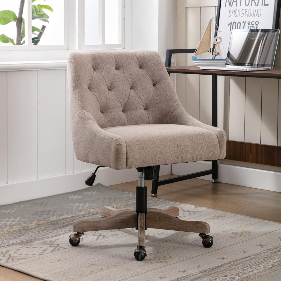 【並行輸入品】i POOK Swivel Home Office Chair, Height Adjustable Desk Chair wi_3