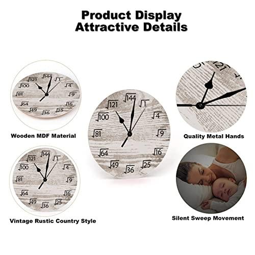 【並行輸入品】LetusZhogo Classroom Wall Clock 10 Inch, Math Themed Modern Crea_4
