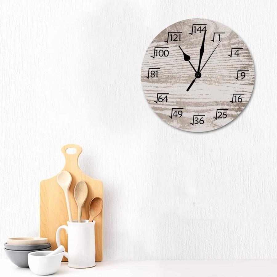 【並行輸入品】LetusZhogo Classroom Wall Clock 10 Inch, Math Themed Modern Crea_9