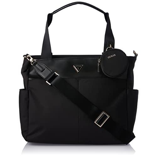 【並行輸入品】GUESS Eco Gemma トラベルトート ブラック, ブラック, One Size GUESS Eco Gemma Travの画像