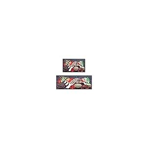 【並行輸入品】Capricorn US 2 Pcs Kitchen Rug Set Non Slip Spice Kitchen Rugs