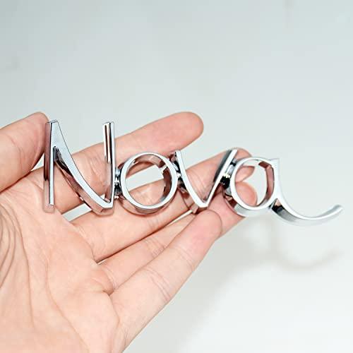 ブランド登録なし - 【並行輸入品】Nova OEM フロントフェンダーエンブレム 3D胸章 ２５セント貨ダイアログボックス 取り替えっこ用 1969 1972 Nova用 (Cr)