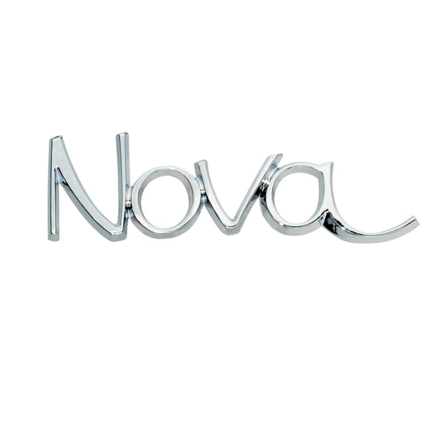 ブランド登録なし - 【並行輸入品】Nova OEM フロントフェンダーエンブレム 3D胸章 ２５セント貨ダイアログボックス 取り替えっこ用 1969 1972 Nova用 (Cr)