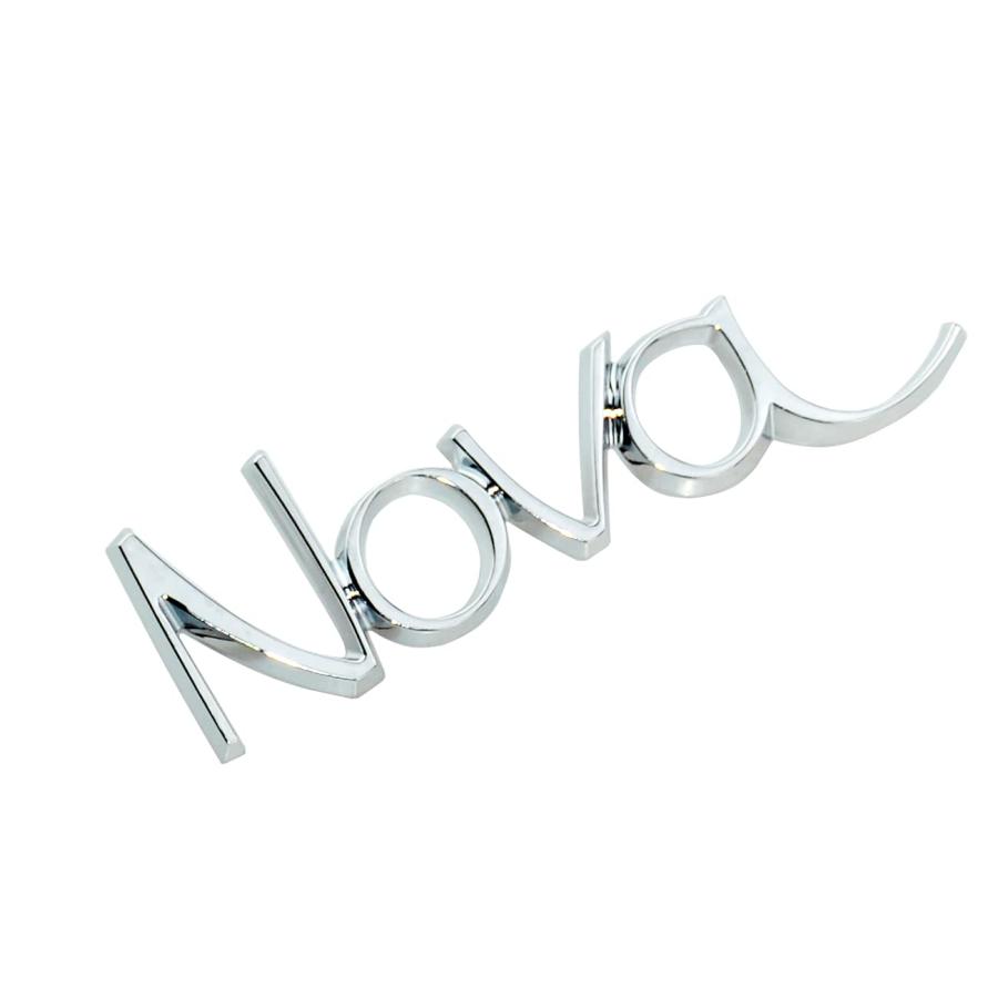ブランド登録なし - 【並行輸入品】Nova OEM フロントフェンダーエンブレム 3D胸章 ２５セント貨ダイアログボックス 取り替えっこ用 1969 1972 Nova用 (Cr)