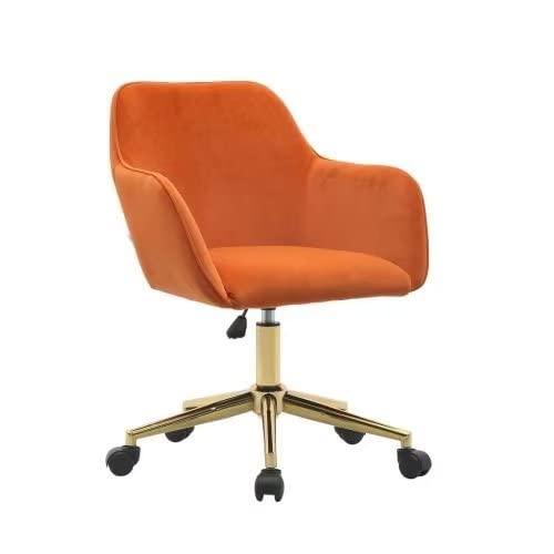 【並行輸入品】Home Office Chair，Height Adjustable Swivel Upholstered Vanity Ch_2