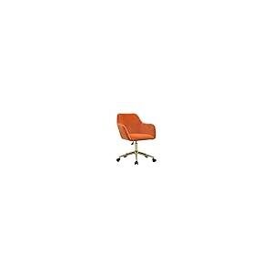【並行輸入品】Home Office Chair，Height Adjustable Swivel Upholstered Vanity Ch_3