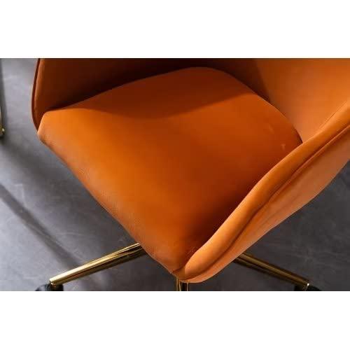 【並行輸入品】Home Office Chair，Height Adjustable Swivel Upholstered Vanity Ch_8