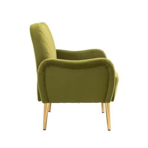 ブランド登録なし - 【並行輸入品】TRIPLE TREE Velvet Single Sofa Chair, Upholstered Accent Living