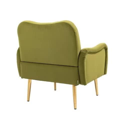 ブランド登録なし - 【並行輸入品】TRIPLE TREE Velvet Single Sofa Chair, Upholstered Accent Living