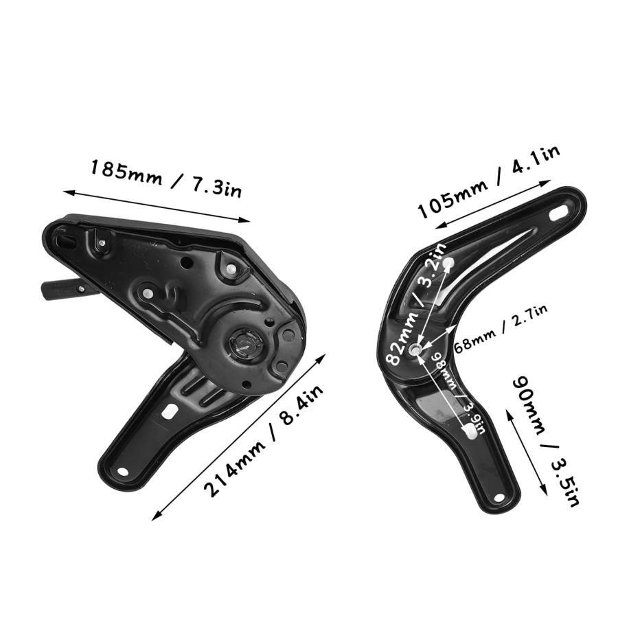 ランドクルーザー80 リヤシートリクライニング機能 ラチェットヒンジ左右セット 並行輸入品】自動車シートヒンジ リクライニングスチール製 自動車