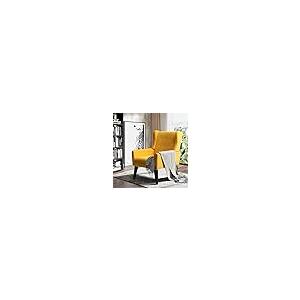 【並行輸入品】CDCASA Upholstered Accent Chair， Button Tufted Mid Century Moder_8