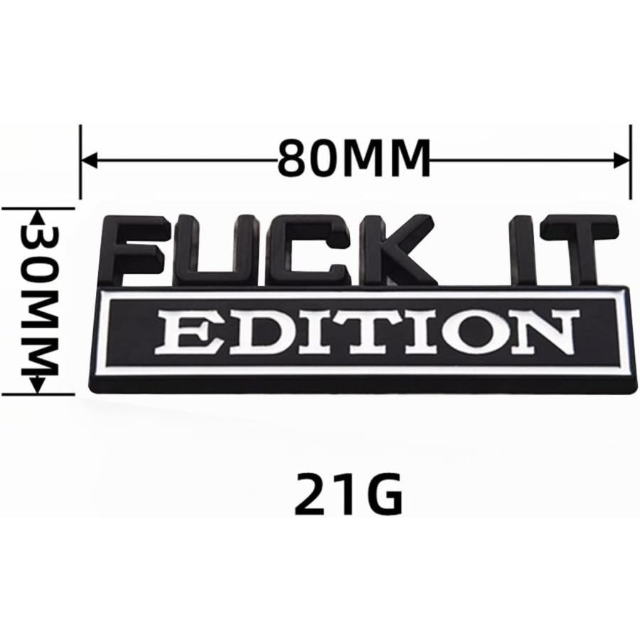 【並行輸入品】Fuck IT Edition Emblem for Car  Auto Exterior Emblems Badge 3D Stの画像