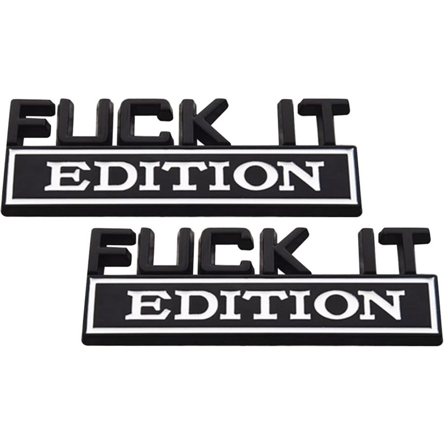 【並行輸入品】Fuck IT Edition Emblem for Car  Auto Exterior Emblems Badge 3D Stの画像